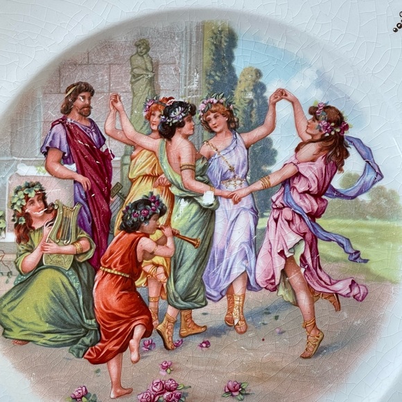 Antique Limoges plate w/hanger - Picture 12 of 12